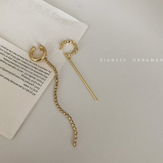 【007】ビンテージ ロングイヤーカフ（ノンピアス）～